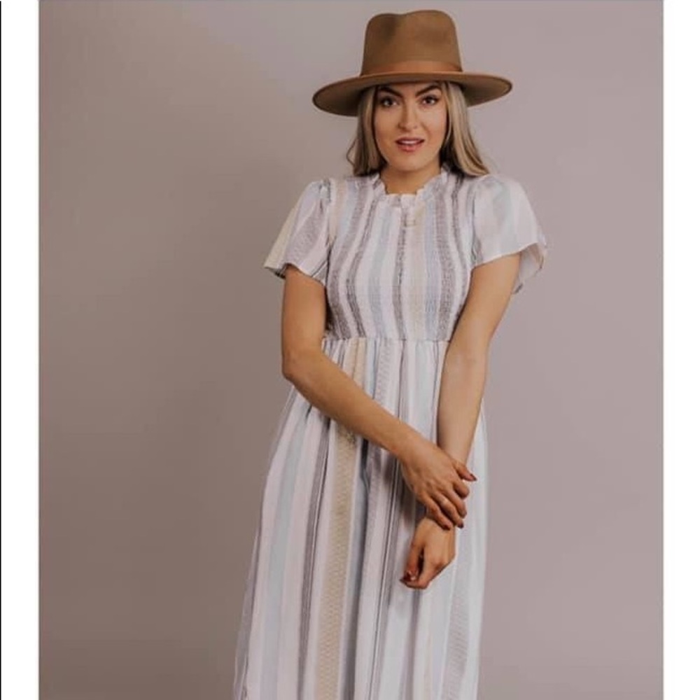 New Roolee Kelby Stripe maxi dress